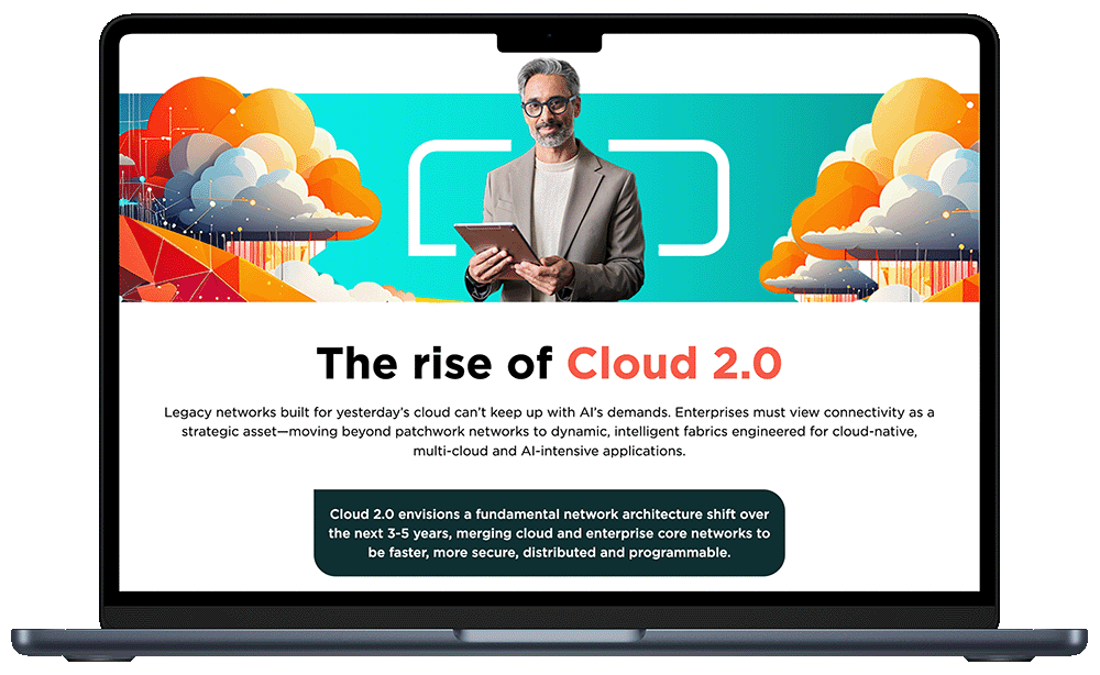 Cloud Infographic on a MacBook